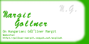 margit gollner business card